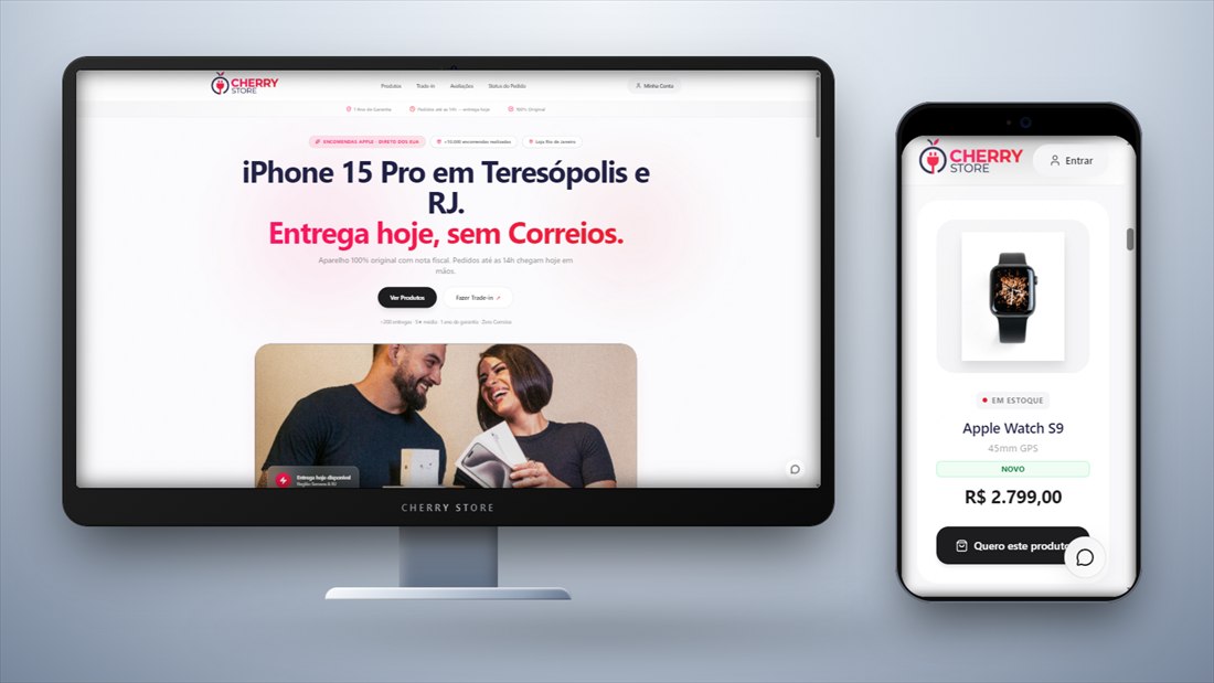 Exemplo de landing page de alta conversão desenvolvida com IA