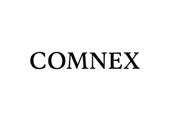 Logo da COMNEX em preto e branco