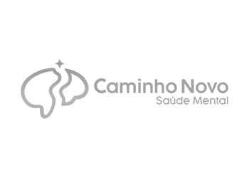 Logo da Caminho Novo em preto e branco