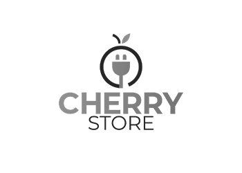Logo da Cherry Store em preto e branco