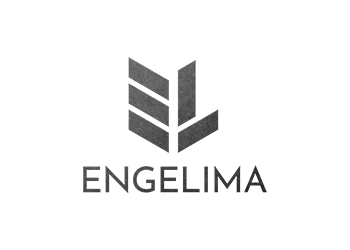 Logo da Engelima em preto e branco