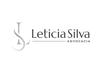 Logo da Letícia Silva em preto e branco
