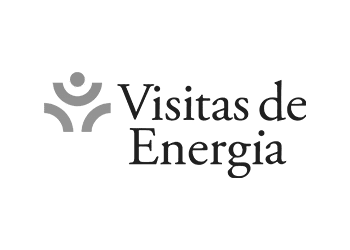 Logo da Visitas de Energia em preto e branco