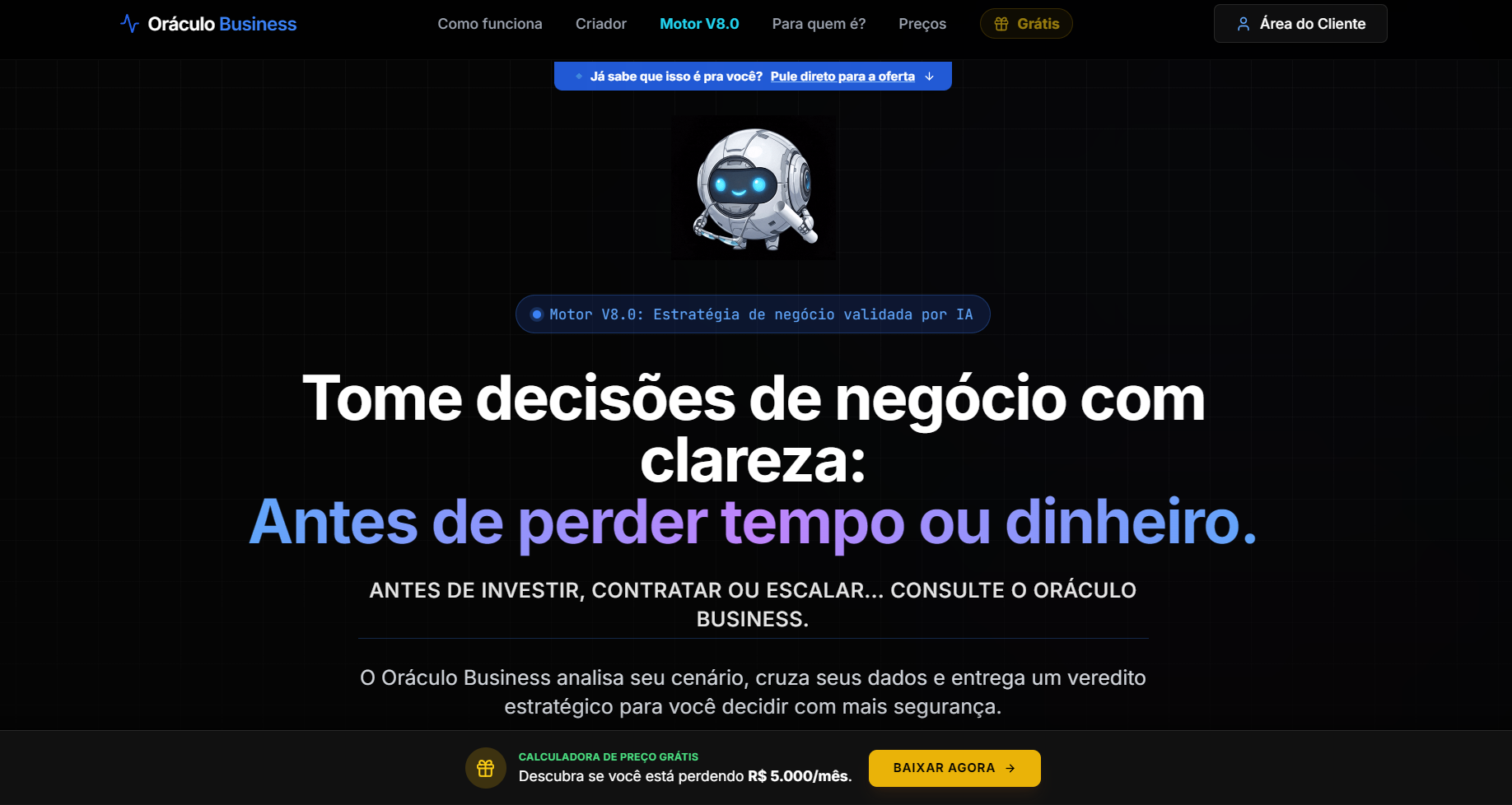 Site Oráculo Business